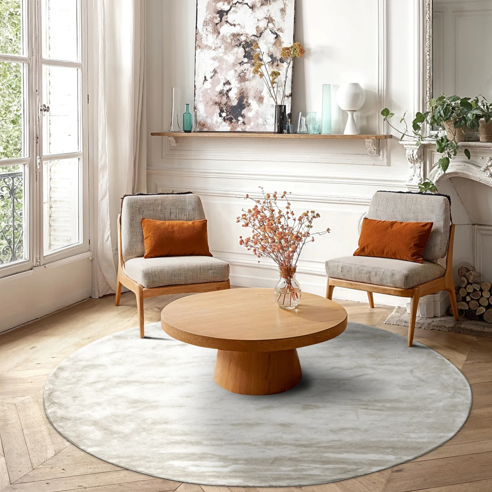 Kerek szőnyeg 'Jodhpur' 300cm - Offwhite