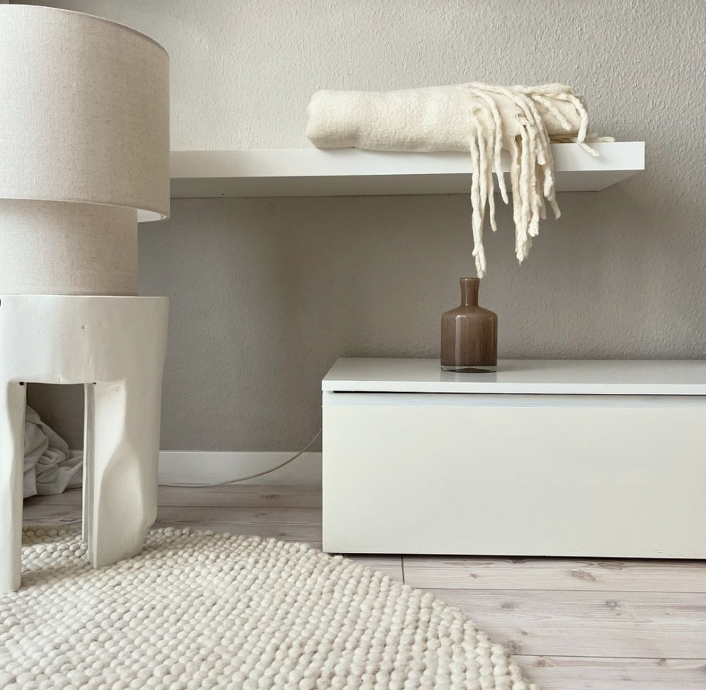 Kerek szőnyeg 'Avafors' 200cm - Bézs