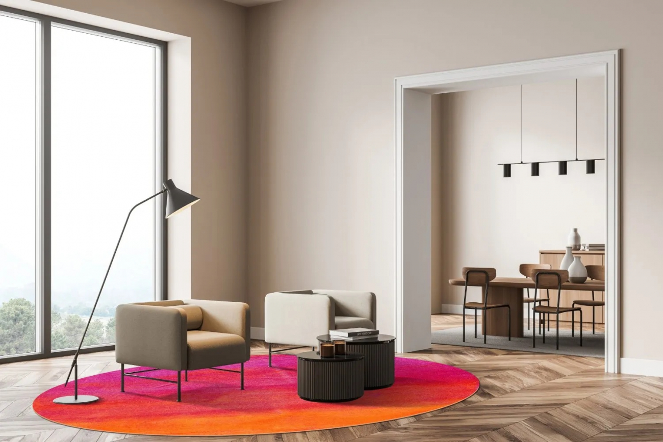 Kerek szőnyeg 'Moura' 180cm - Többszínű