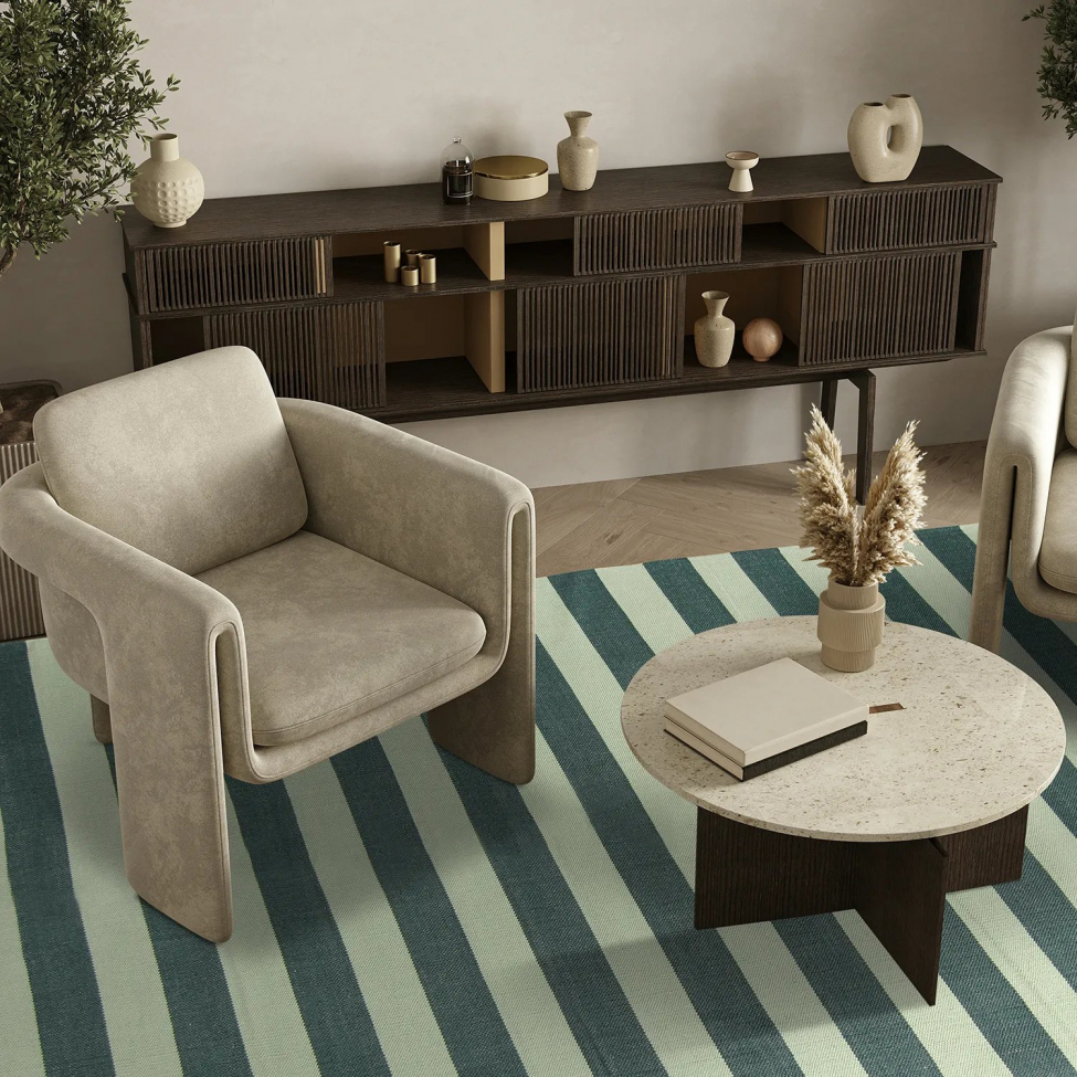 Pamut szőnyeg 'Nilo' 240x340cm - Zöld