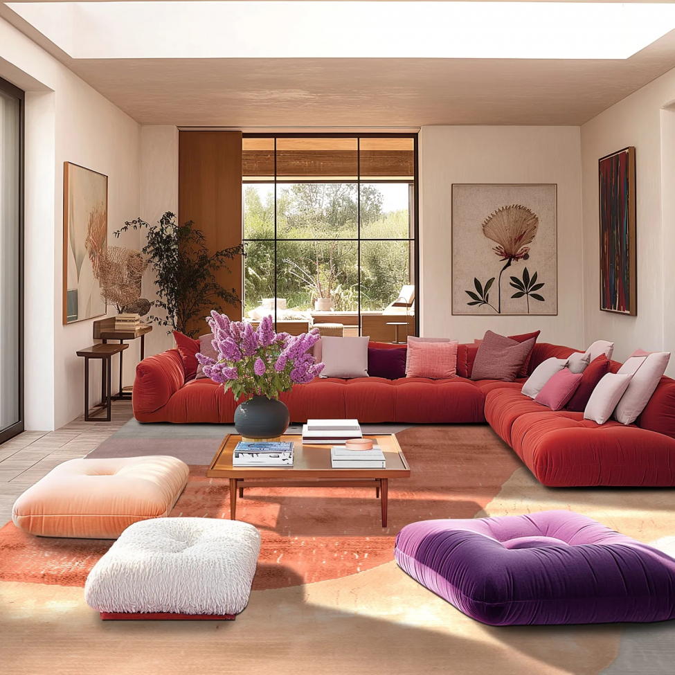 Wilton szőnyeg 'Barcelona' 240x340cm - Champagne/Narancs