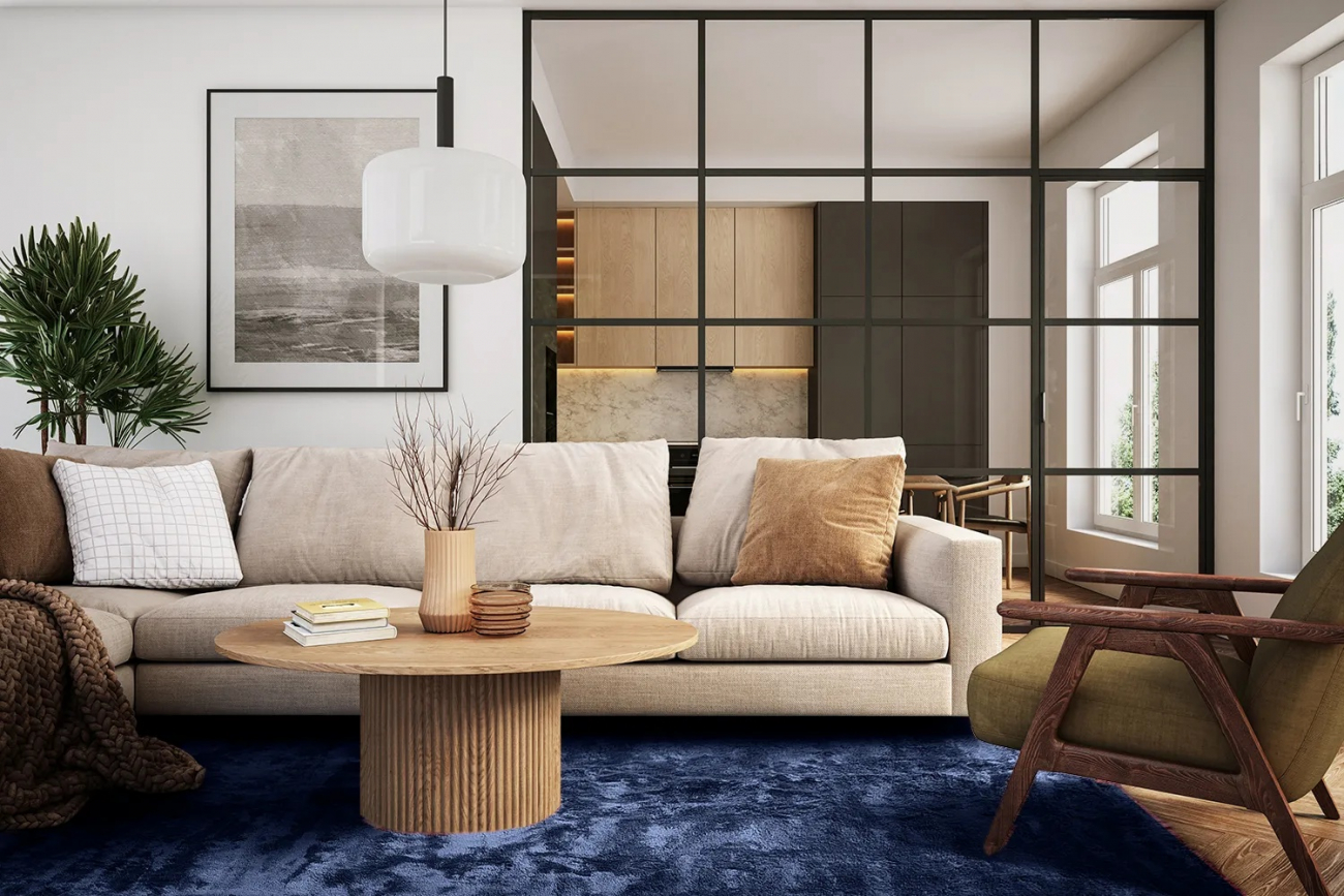 Szőnyeg 'Aranga Super Soft' 200x290cm - Sötétkék