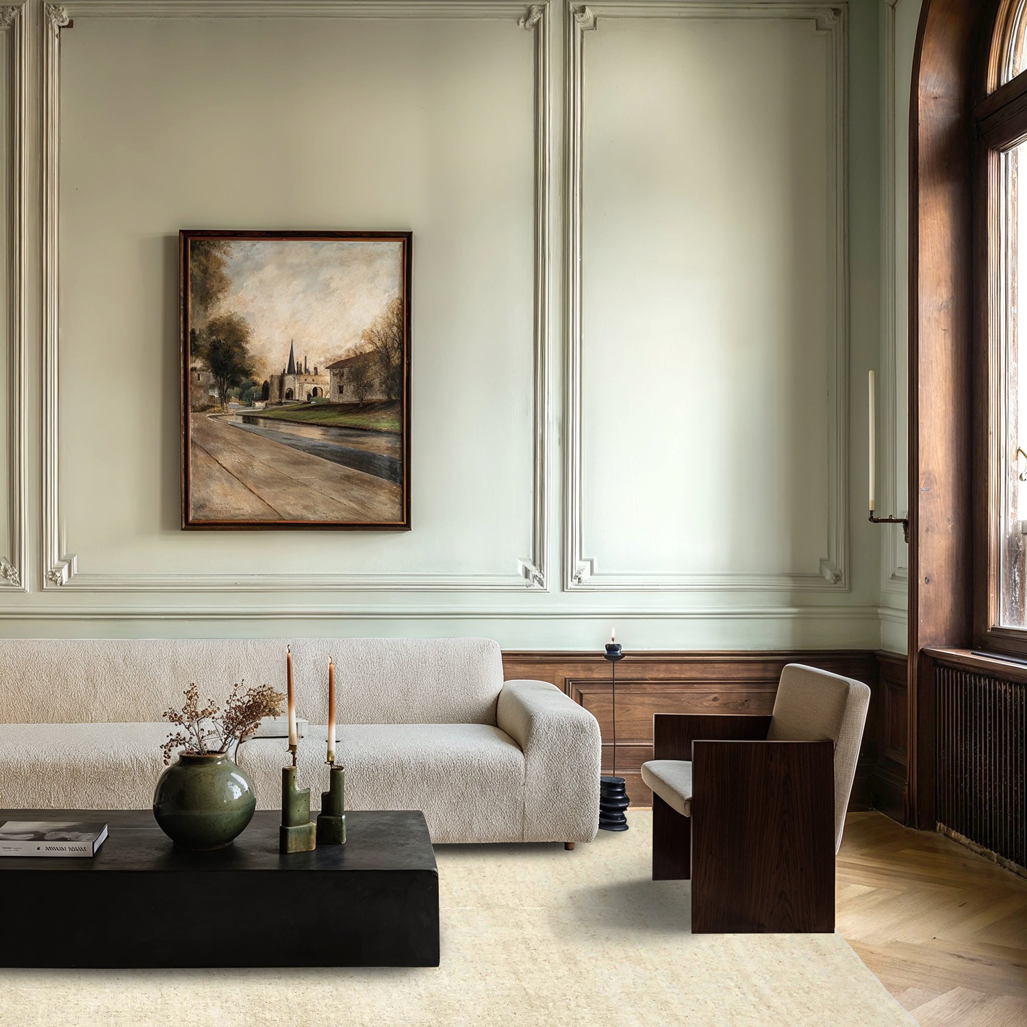 Gyapjúszőnyeg 'Rozen Handloom Wool Premium' - fehér