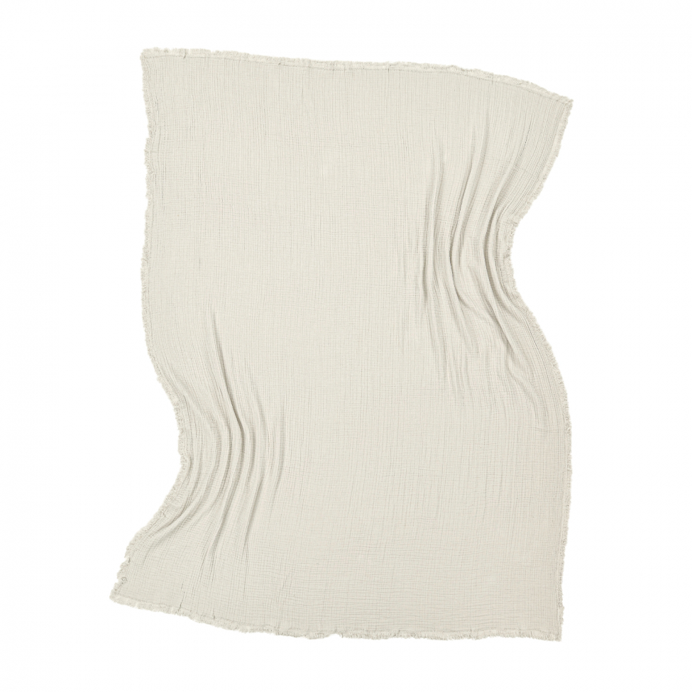 Muszlin takaró 'Dorena' 130x170cm - Szürke