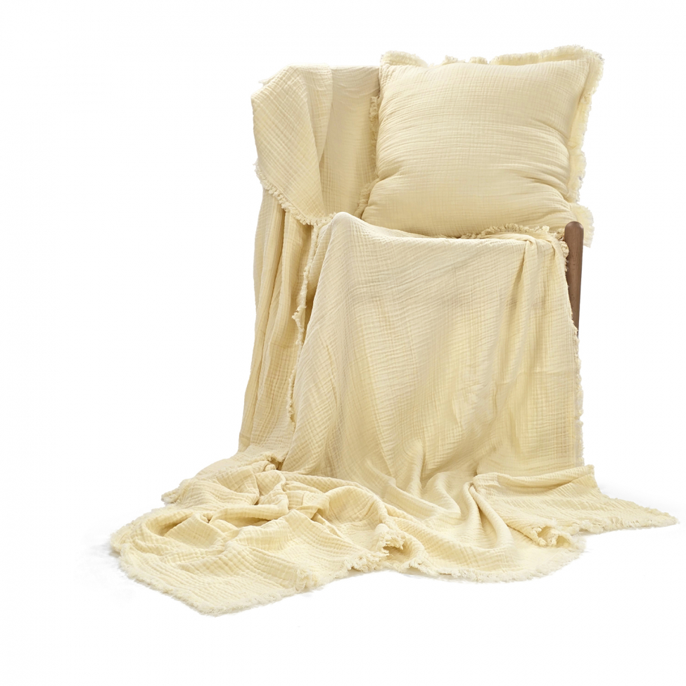 Párnahuzat 'Dorena' 45x45cm - Fehér