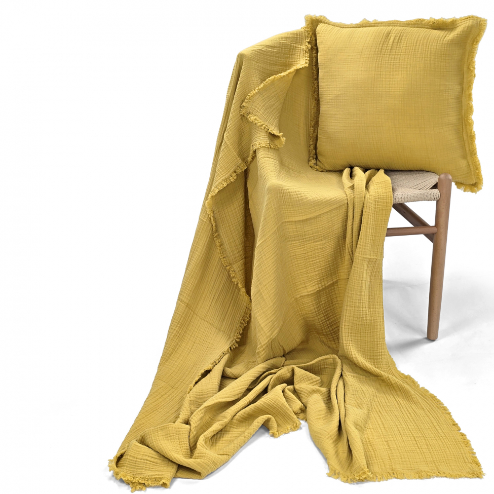 Párnahuzat 'Dorena' 45x45cm - Sárga