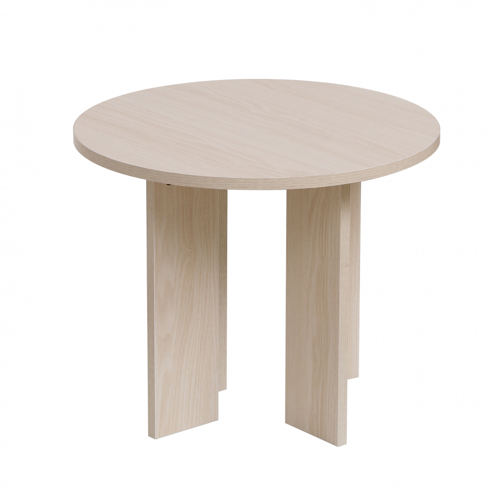 Kávézóasztal 'Créme' Kerek 55 cm - Természetes