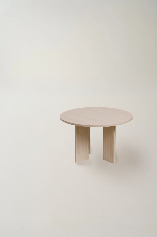 Kávézóasztal 'Créme' Kerek 75 cm - Természetes