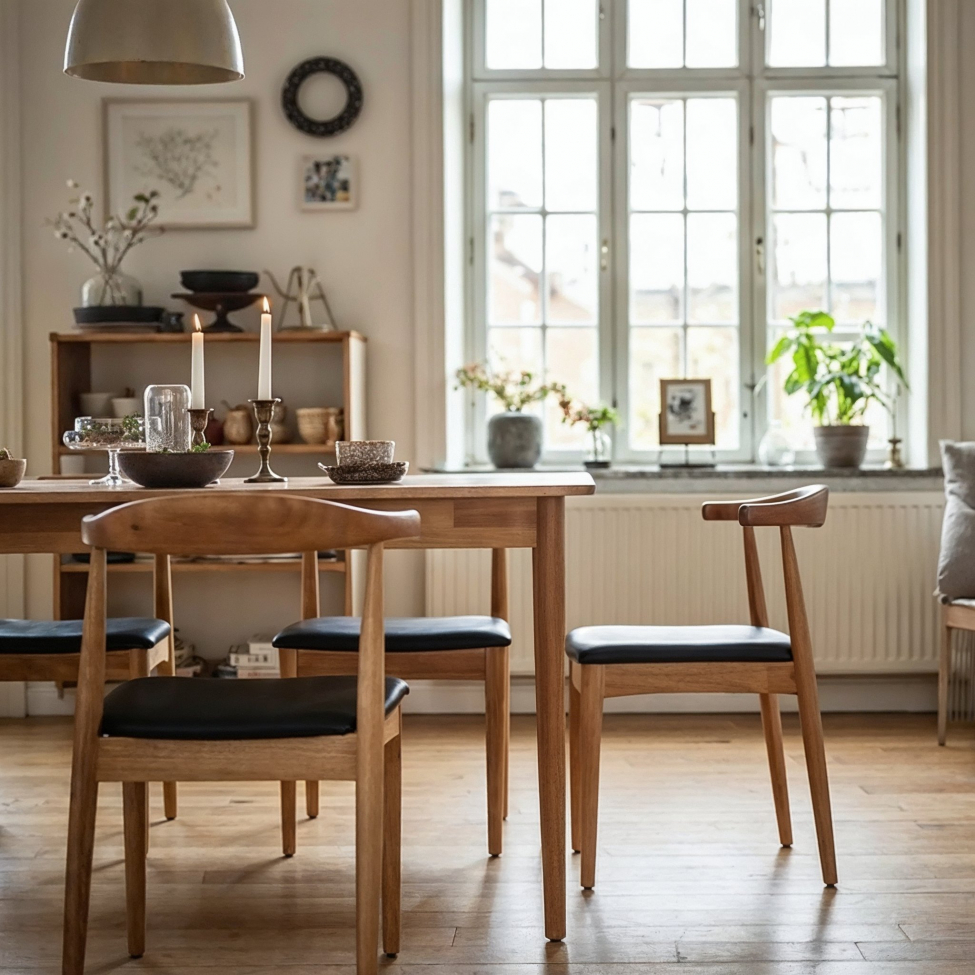 &Eacute;tkezőasztal 'Fager' 135 cm - Term&eacute;szetes