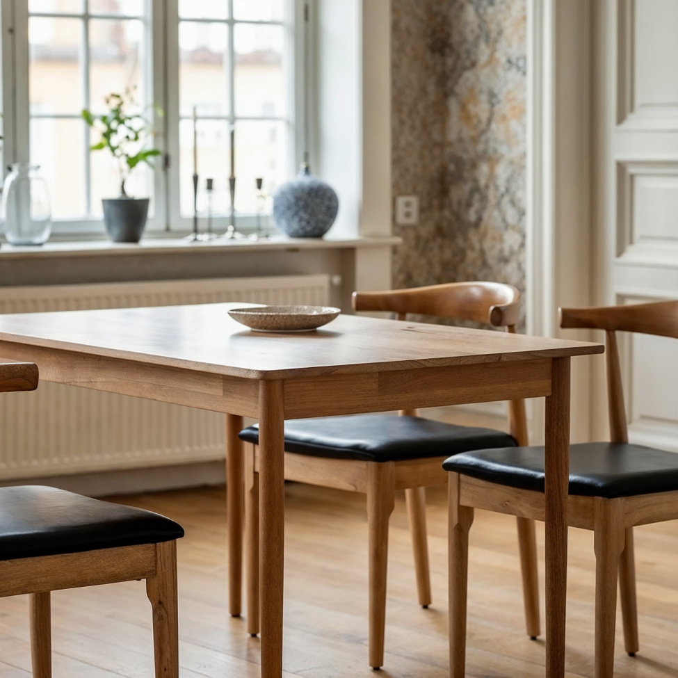 &Eacute;tkezőasztal 'Fager' 135 cm - Term&eacute;szetes