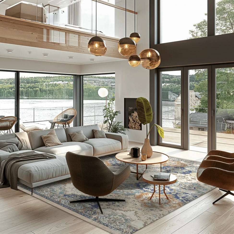 Wilton szőnyeg 'Bohemia' 240x340cm - Kék/Multi