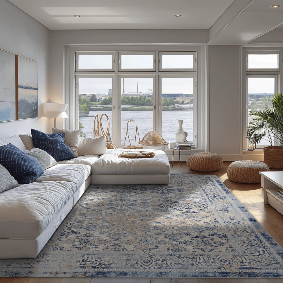 Wilton szőnyeg 'Denizli' 80x150cm - Kék