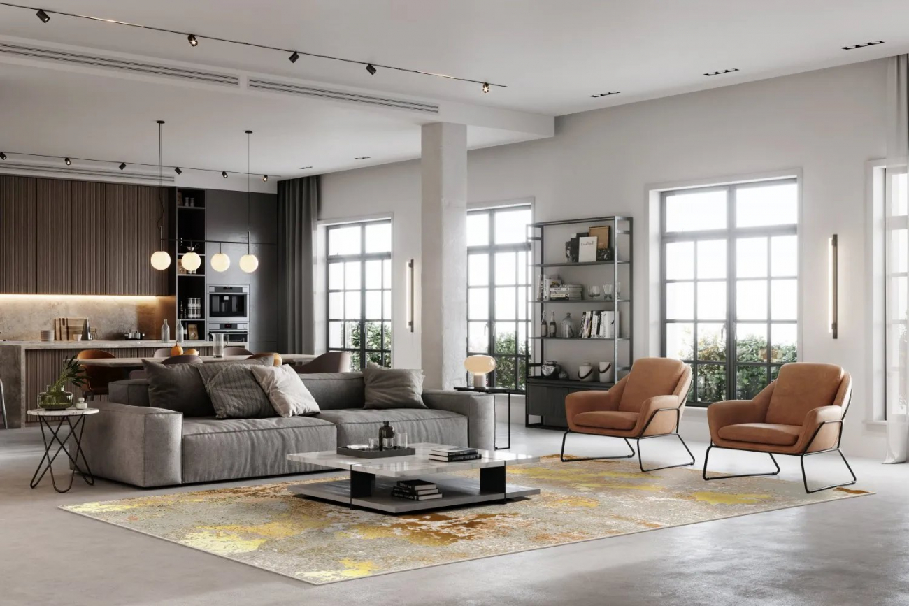 Wilton szőnyeg 'Elena' 290x390cm - Bézs/Arany