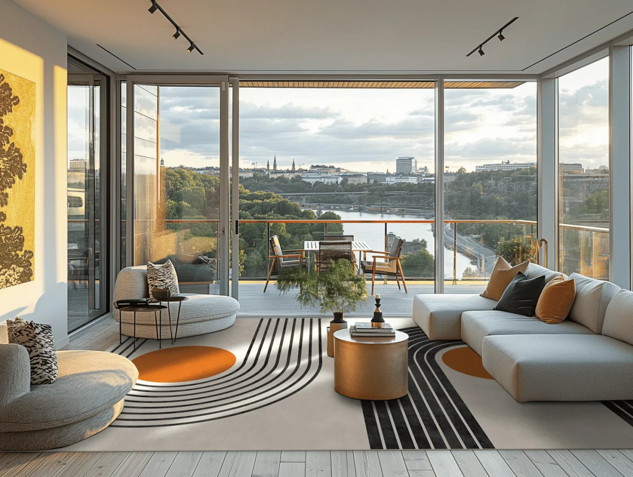 Wilton szőnyeg 'Moudania' 160x230cm - Bézs/Fekete/Orgona