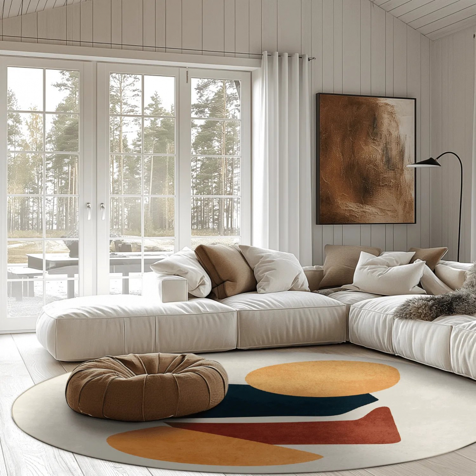 Kerek szőnyeg 'Beira' 200cm - Többszínű