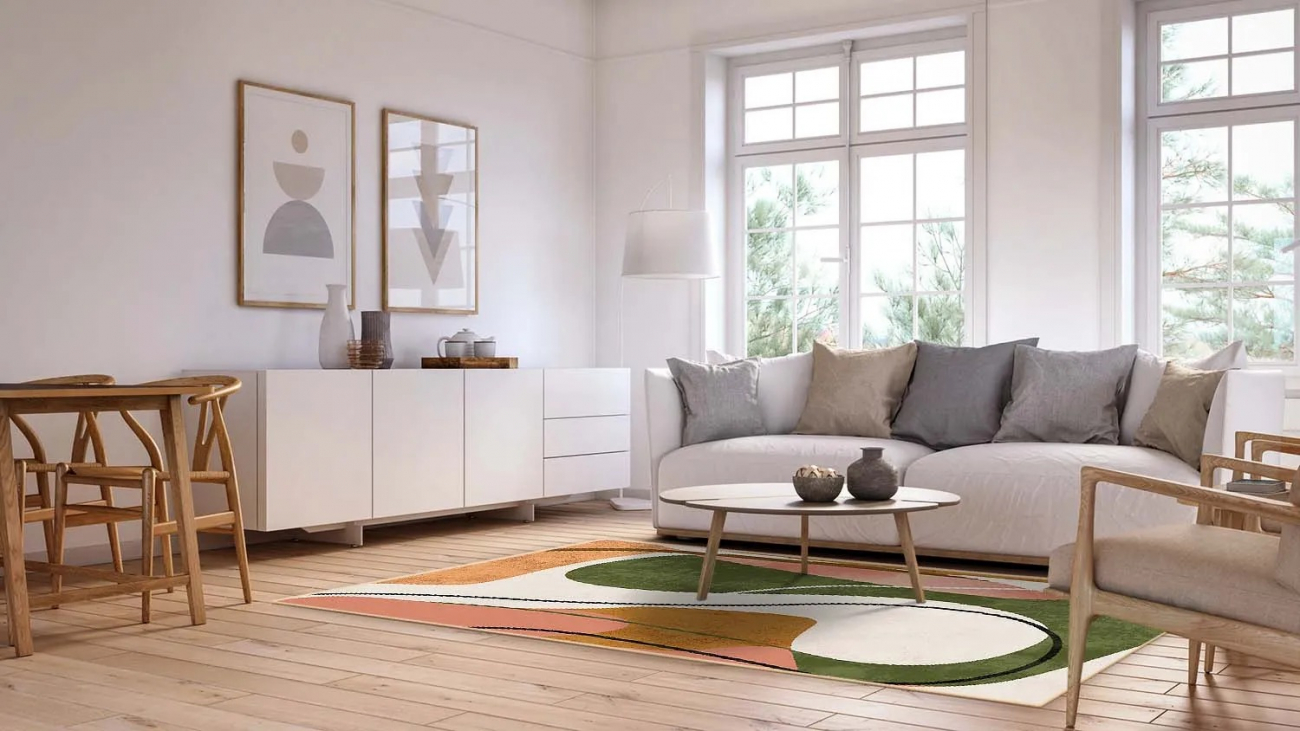 Wilton szőnyeg 'Cressida' 130x190cm - Zöld/Többszínű