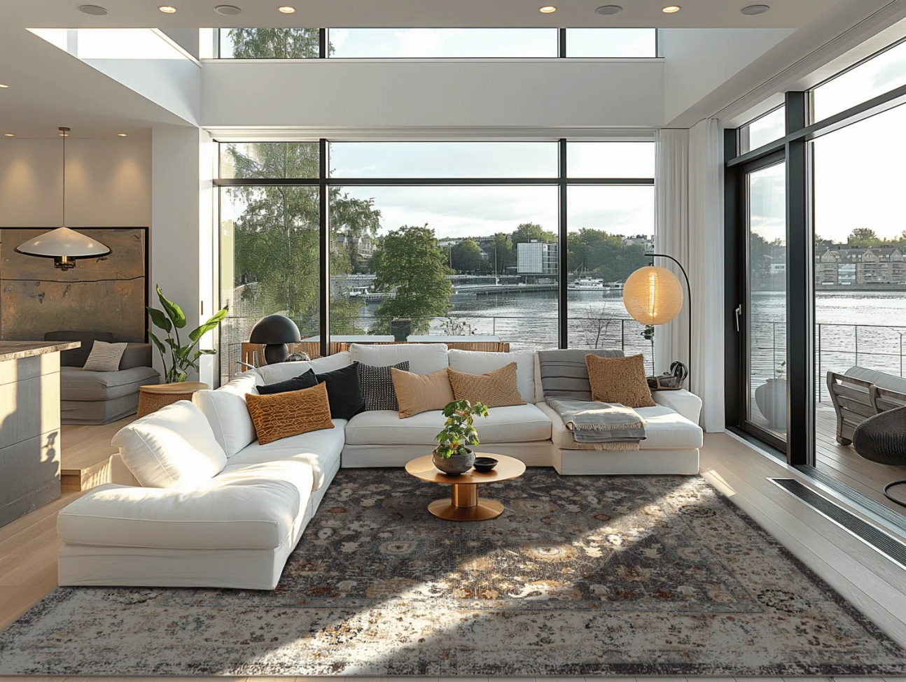 Wilton szőnyeg 'Bouhjar' 160x230cm - Szürke/Többszínű