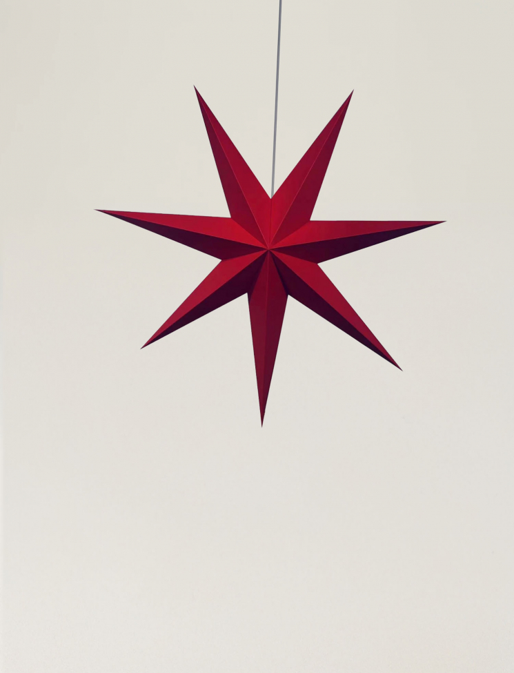 Adventi csillag 'Sally' 100cm - Piros