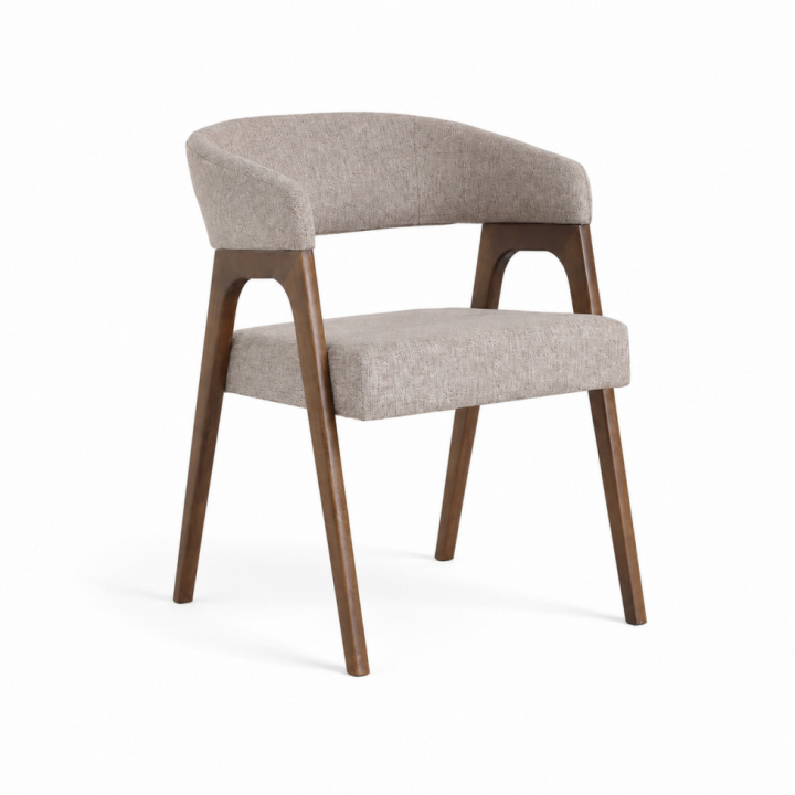 Szék \'Alba\' - Dió/Greige a csoportban Bútorok / Ülőbútorok / Székek nál Reforma (071-walnut-beige)