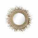 Tükör \'Stina\' kerek 60cm - Természetes