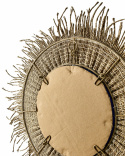 Tükör \'Stina\' kerek 60cm - Természetes