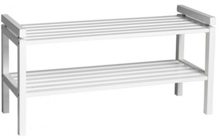 Skoställ \'Confetti\' 80cm - Fehér a csoportban Bútorok / Polcok és tárolás / Kalap- és cipőtartók nál Reforma (103614)