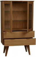 Filippa vitrinszekrény 81x140cm - Tölgy
