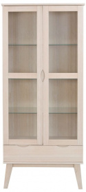 Vitrinszekrény \'Filippa\' - Fehérre festett