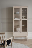 Vitrinszekrény \'Filippa\' - Fehérre festett