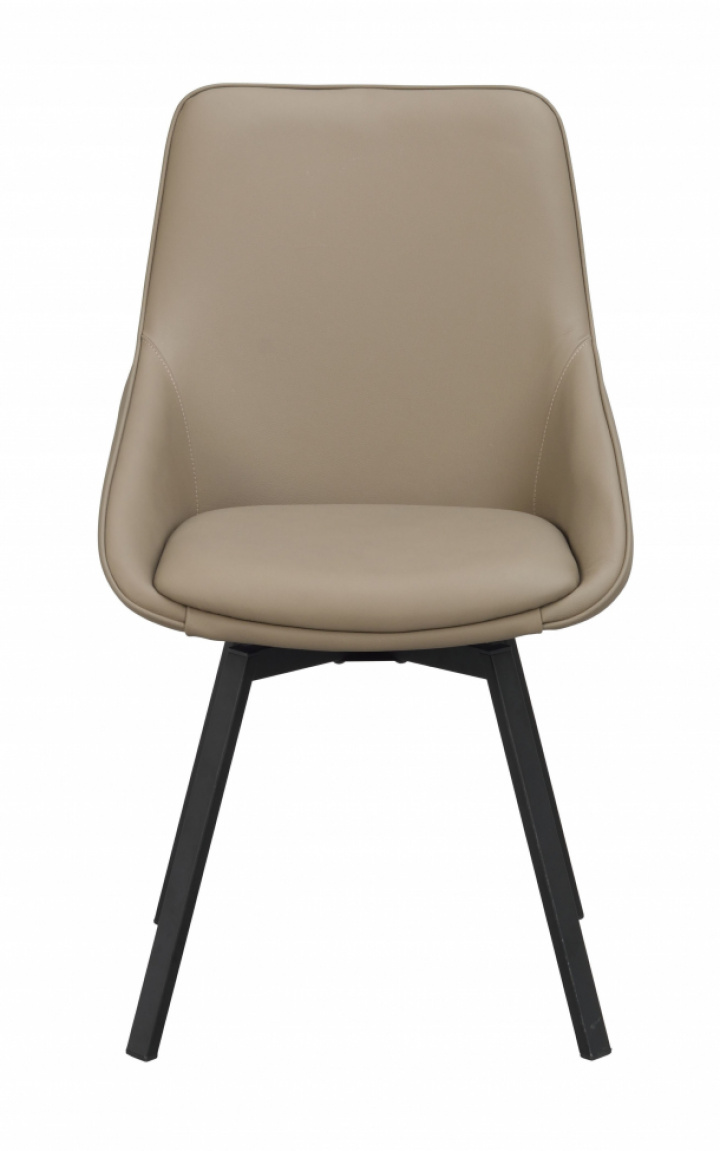 Alison szék Bőr - Bézs/fekete a csoportban Bútorok / Ülőbútorok / Székek nál Reforma (118137)