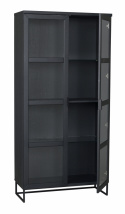 Everett vitrineszekrény - Fekete