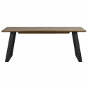 Melville\' étkezőasztal 210x95cm - Barna/Fekete
