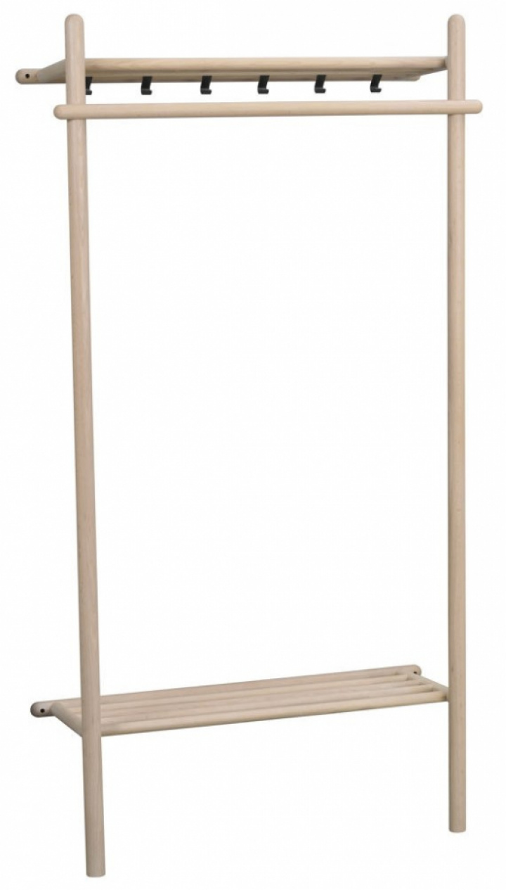 Ruhafogó \'Milford\' - Fehér pigmentált a csoportban Bútorok / Polcok és tárolás / Kalap- és cipőtartók nál Reforma (119525)