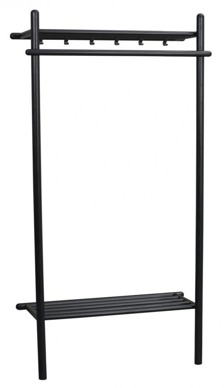 Ruhafogó \'Milford\' - Fekete a csoportban Bútorok / Polcok és tárolás / Kalap- és cipőtartók nál Reforma (119545)