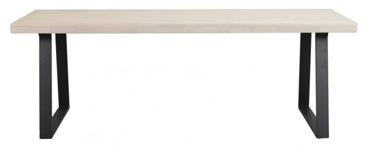 Brooklyn étkezőasztal 220x95cm - Fehérre festett/Fekete U-láb a csoportban Bútorok / Asztalok / Étkezőasztal nál Reforma (119821)