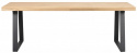 Brooklyn étkezőasztal 220x95cm - Tölgy/Fekete U-láb