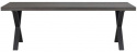 Brooklyn étkezőasztal 220x95cm - Sötétbarna/X-láb