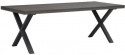 Brooklyn étkezőasztal 220x95cm - Sötétbarna/X-láb