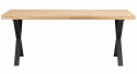 Brooklyn étkezőasztal 170x95cm - Tölgy/Fekete X láb