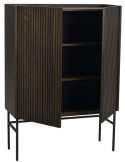 Halifax szekrény - Barna/Fekete