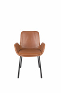 Szék \'Brit\' - Bőr/Barnás