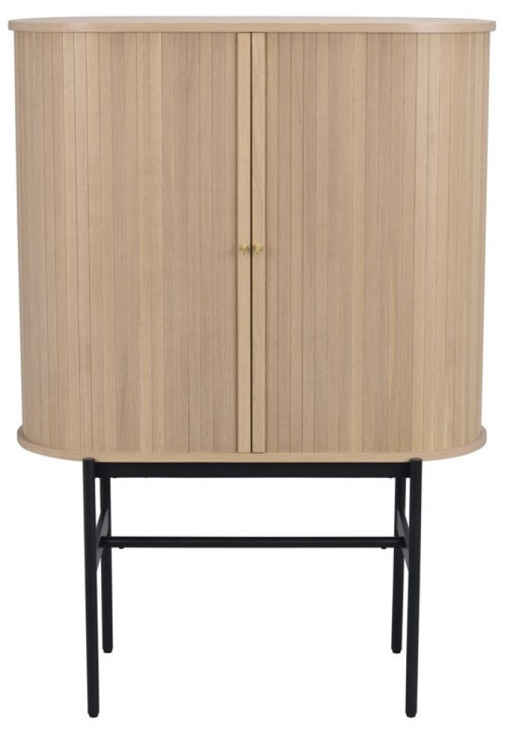 Haddington szekrény - Fehér pigmentált/Fekete a csoportban Bútorok / Polcok és tárolás / Oldalszekrények nál Reforma (120133)