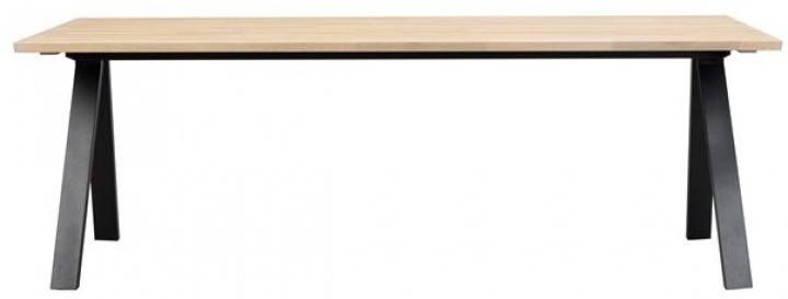 Matbord \'Carradale\' 220x100cm - Fehérre festett/V-láb a csoportban Bútorok / Asztalok / Étkezőasztal nál Reforma (120320)