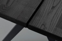 Étkezőasztal \'Carradale\' 220x100cm - Fekete/A láb