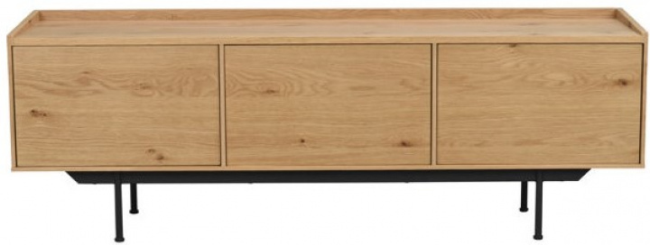 Tv-Állvány \'Brewerton\' - Tölgy/Fekete a csoportban Bútorok / Polcok és tárolás / TV-szekrények nál Reforma (120702)