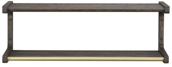 Kalaptartó \'Inverness\' 80cm - Barna a csoportban Bútorok / Polcok és tárolás / Kalap- és cipőtartók nál Reforma (120730)