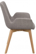 Karosszék \'Drimsdale\' - Szürke/Tölgy