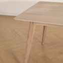 Étkezőasztal \'Line\' 180 cm – Fehér pácolt