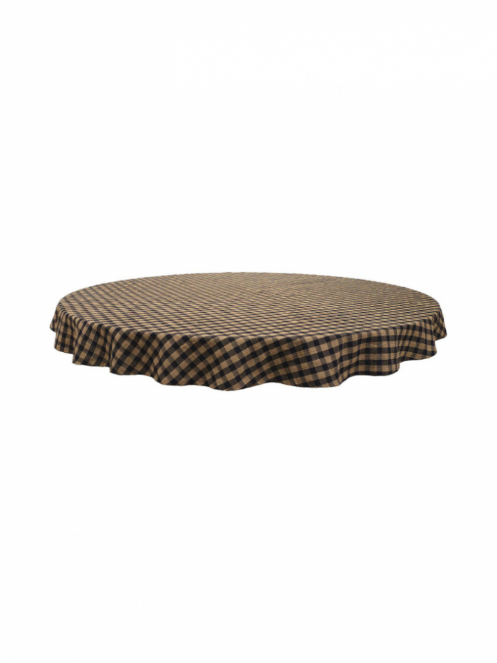 Terítő \'Ava\' Kerek 180 - Barna a csoportban Dekoráció / Textíliák / Terítők nál Reforma (1598-84-062)