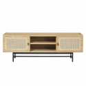 Stílus TV-szekrény - Természetes/Fekete